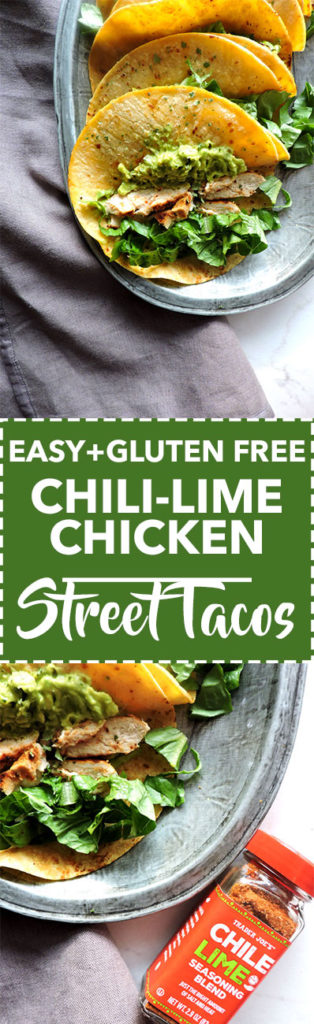 Chili Lime Chicken Street Tacos