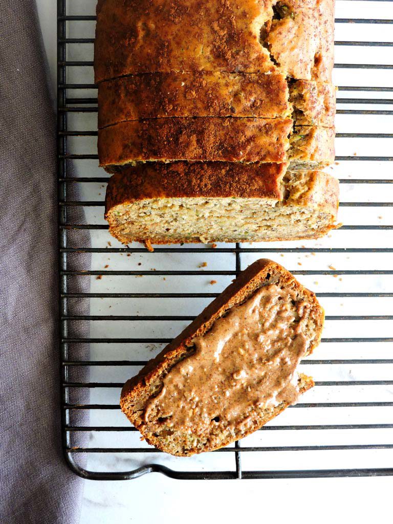 Healthy Zucchini Banana Bread