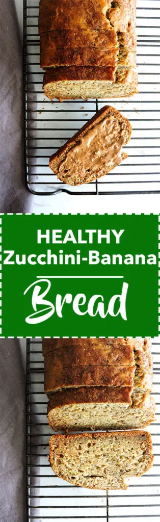 Healthy Zucchini Banana Bread