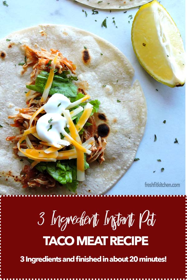 3 Ingredient Chicken Tacos