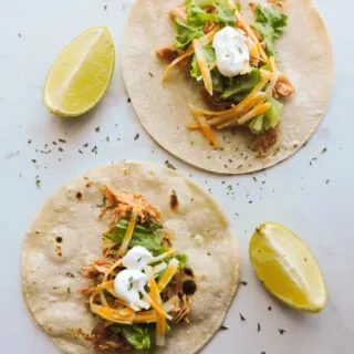 3 Ingredient Instant Pot Chicken Tacos