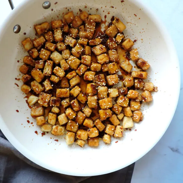 The Best Super Crispy Sesame Tofu
