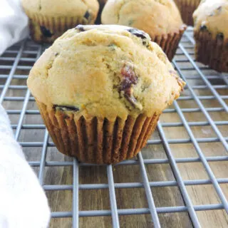 Cranberry Orange Whole Grain Muffins