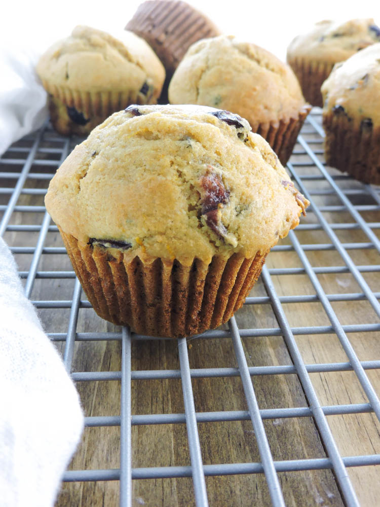 Cranberry Orange Whole Grain Muffins