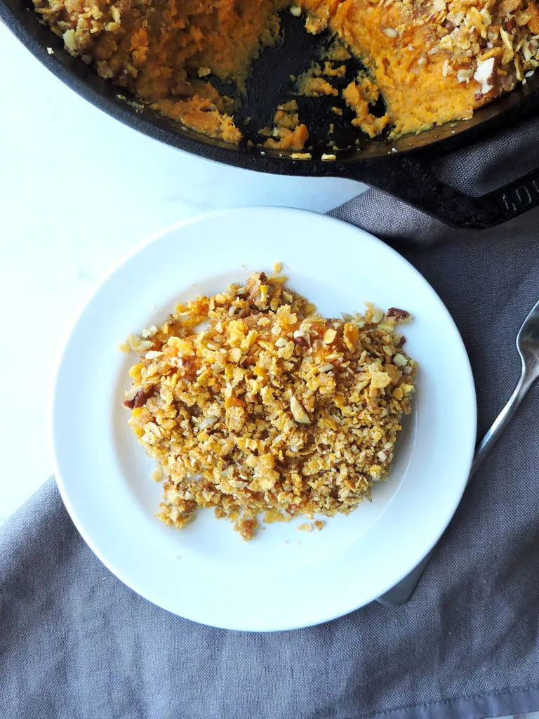 Crumble Topped Sweet Potato Casserole