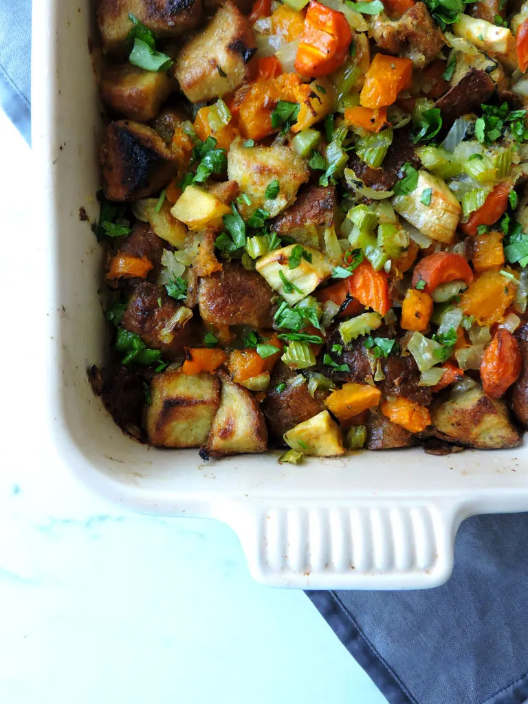 Roasted Root Vegetable Stuffing