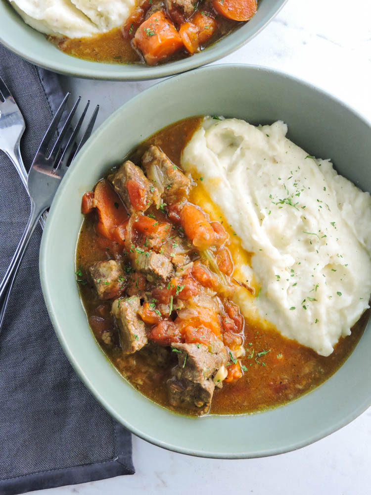 Italian style beef stew {instant pot}