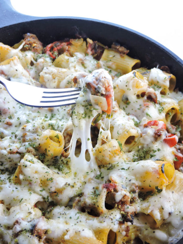 Turkey Sausage Rigatoni with Fire Roasted Tomato Sauce Fresh Fit Kitchen