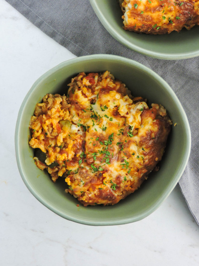 Italian Zucchini Pepper Casserole