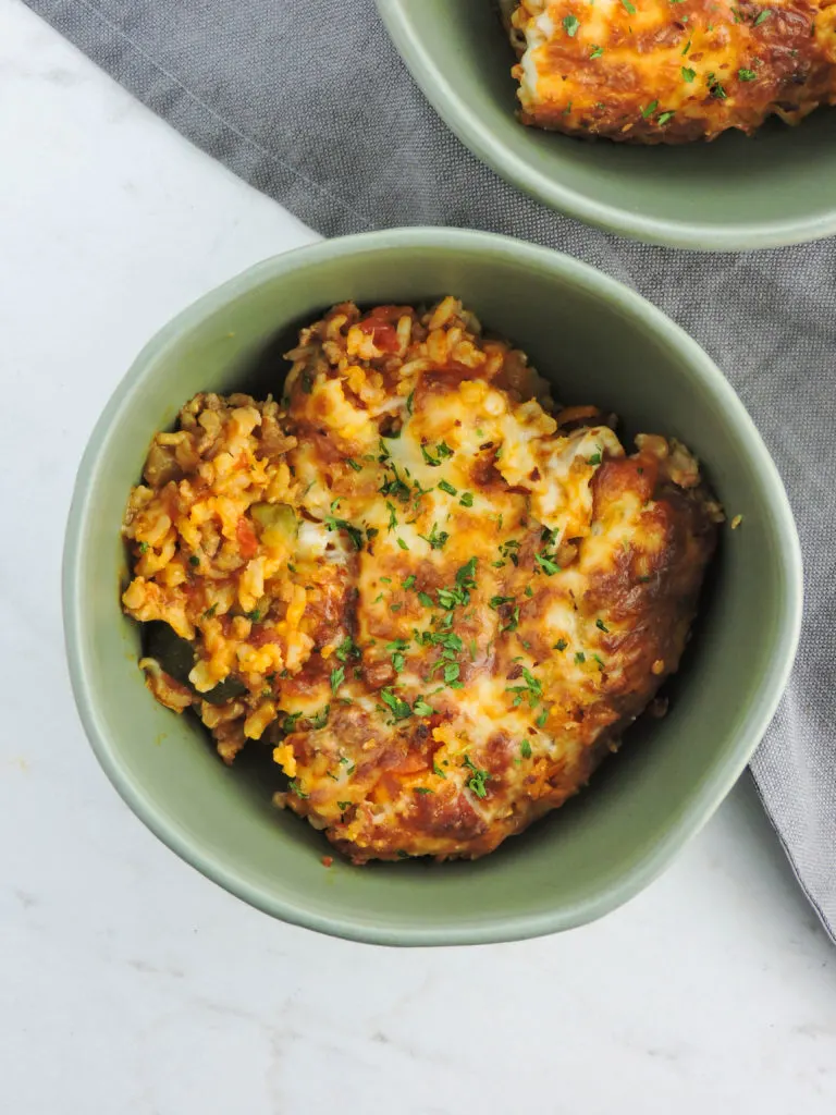 Italian Zucchini Pepper Casserole