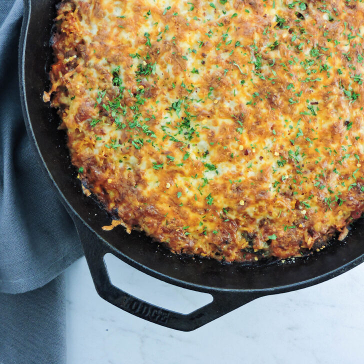 Italian Zucchini Pepper Casserole (with Ground Beef)