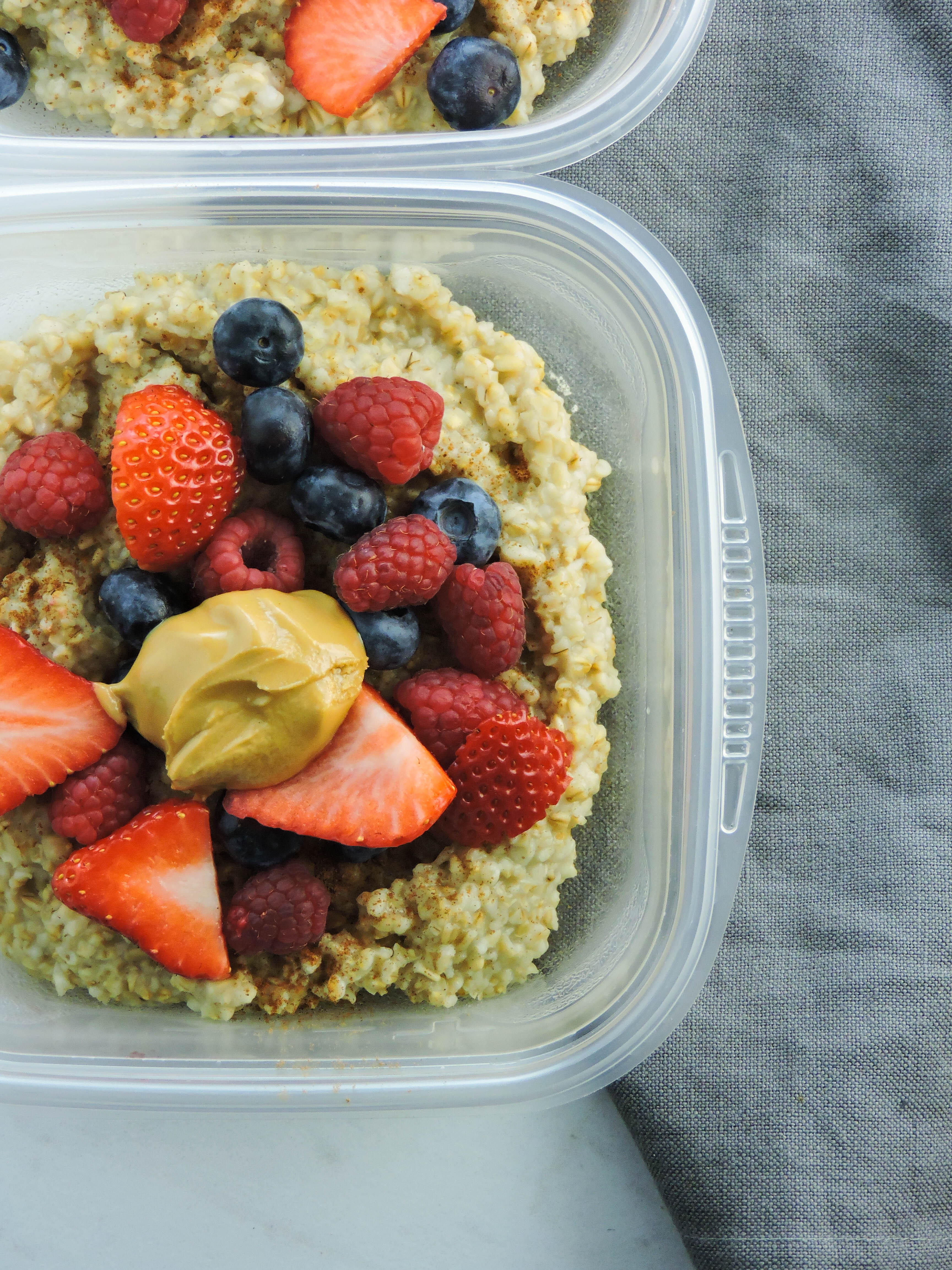 Quick Berry Almond Butter Steel Cut Oats171 Fresh Fit Kitchen