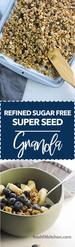 Refined Sugar Free Super Seed Granola