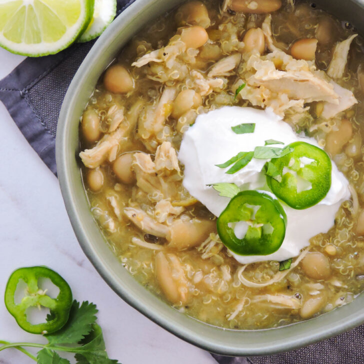 White Bean Chicken Quinoa Chili