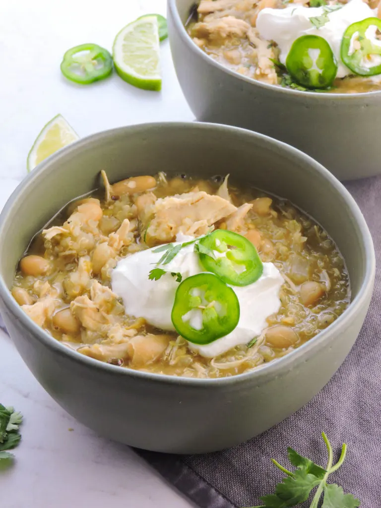 White Bean Chicken Quinoa Chili