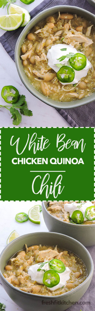 White Bean Chicken Quinoa Chili