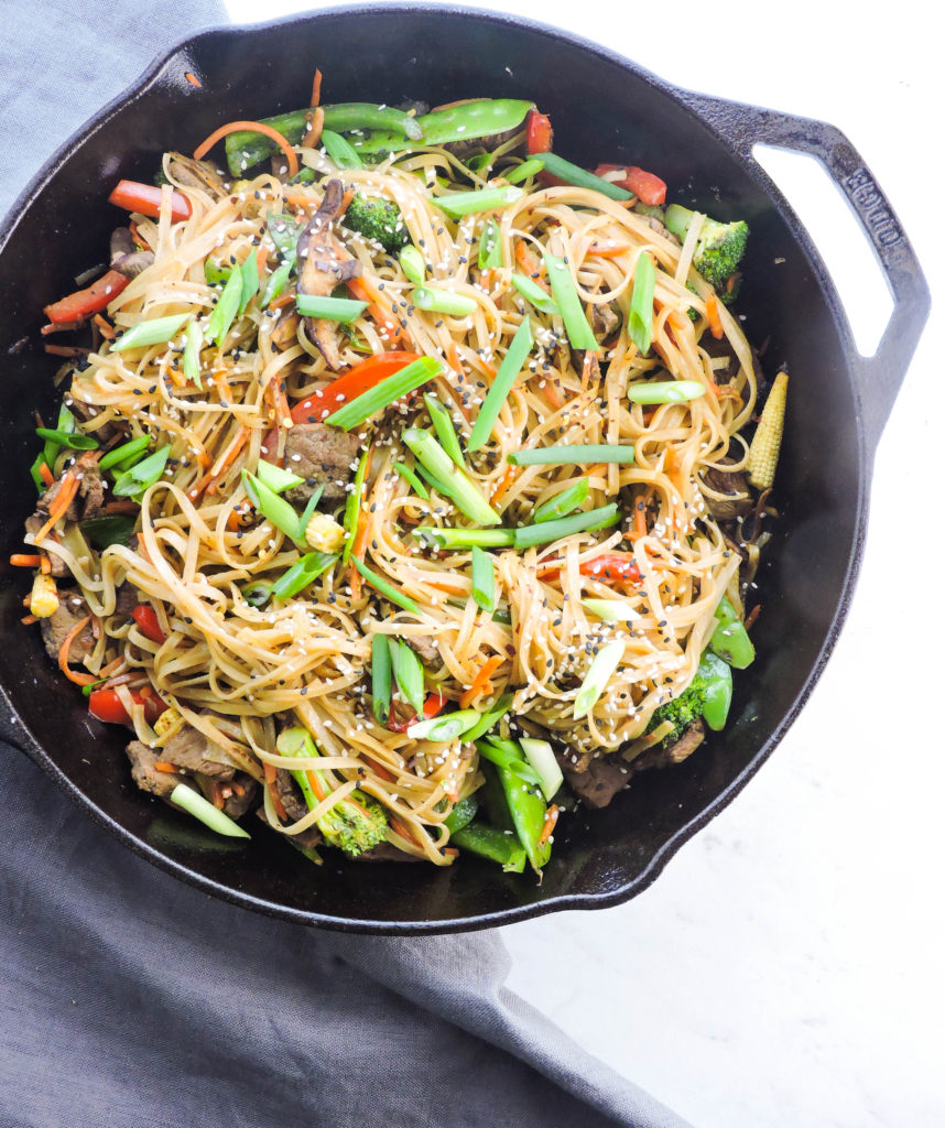 20 minute asian noodle stir fry