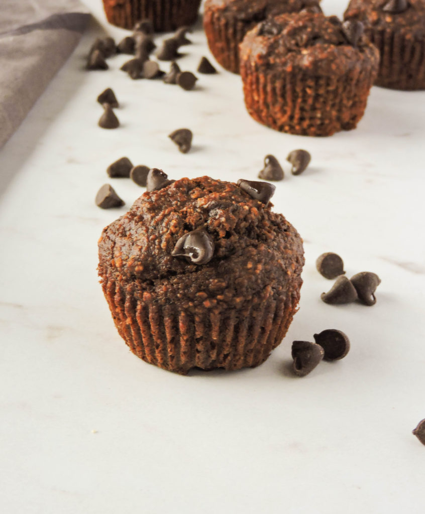 Double Chocolate Banana Muffins