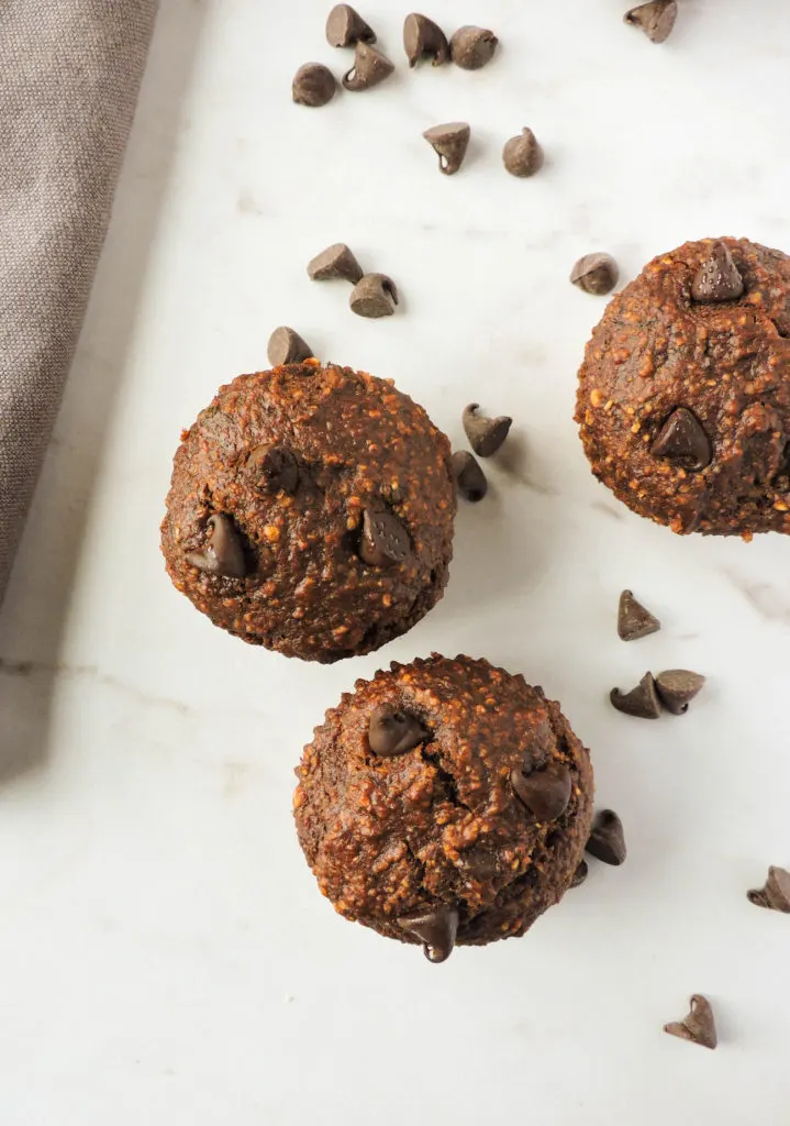 Double Chocolate Banana Muffins