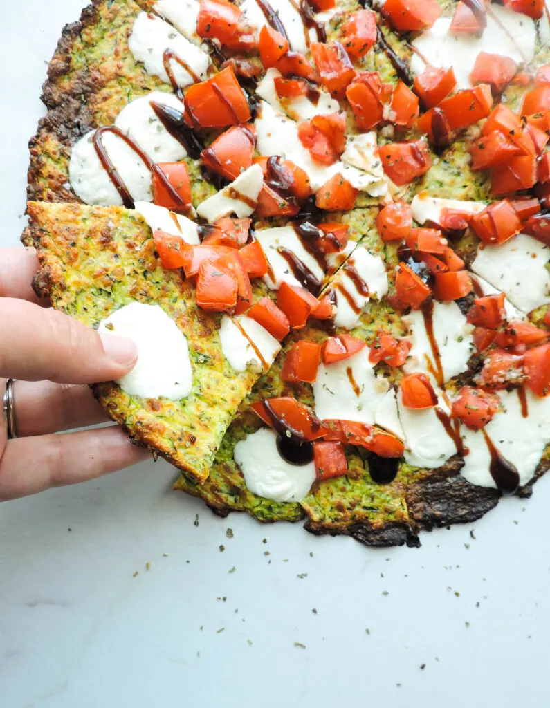 Low Carb Zucchini Pizza Crust Recipe