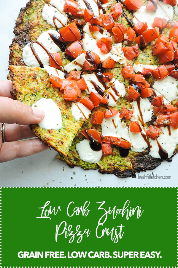 Low Carb Zucchini Pizza Crust Recipe
