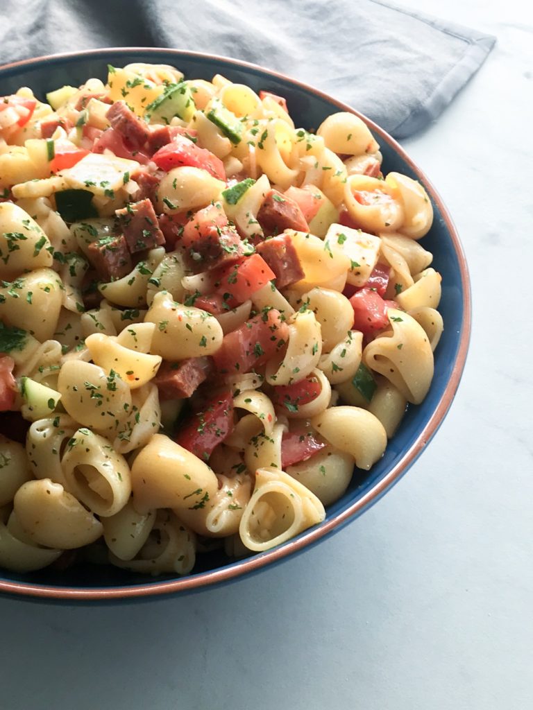 Easy Pasta Salad with Italian Dressing