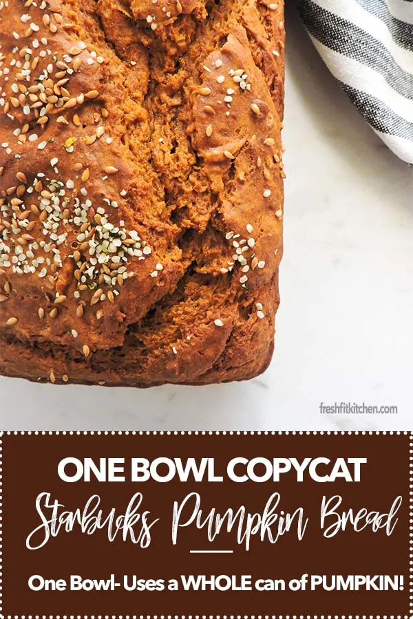 CopyCat Starbucks One Bowl Pumpkin Bread