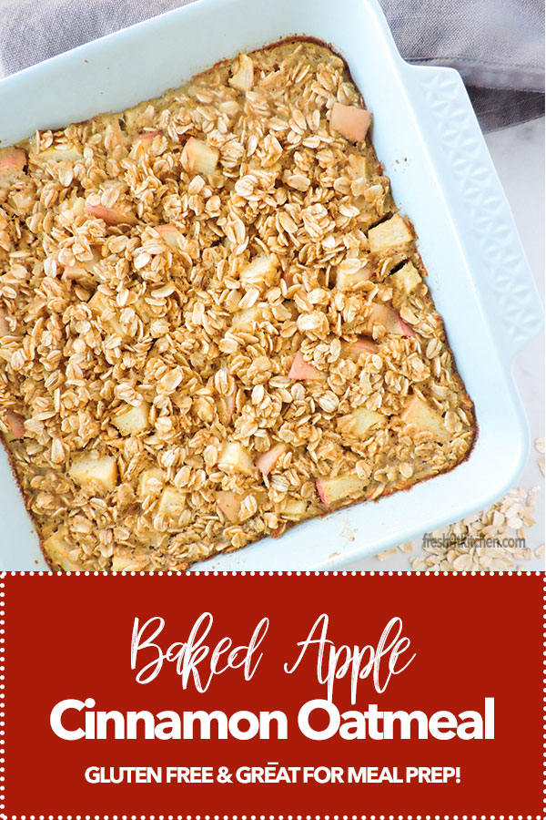 Baked Apple Cinnamon Oatmeal