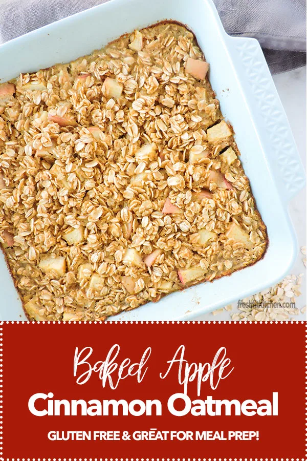 Baked Apple Cinnamon Oatmeal