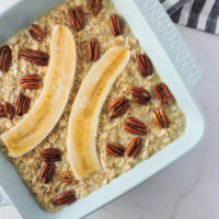 Baked Banana Bread Oatmeal