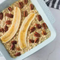 Baked Banana Bread Oatmeal