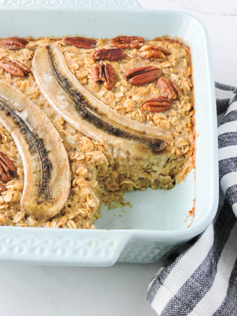 Baked Banana Bread Oatmeal