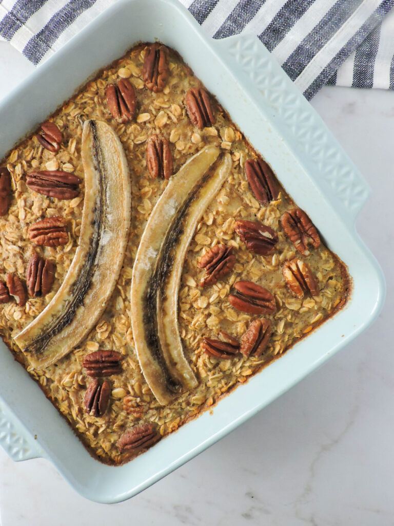 Baked Banana Bread Oatmeal