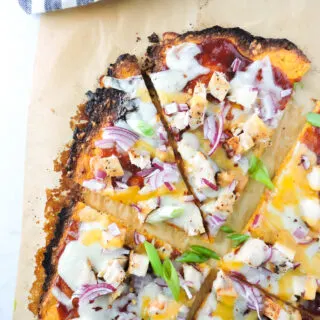 Sweet Potato Crust Barbecue Chicken Pizza