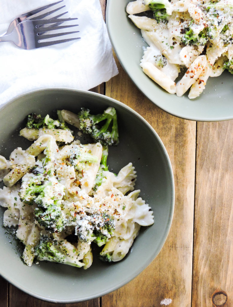 Roasted Broccoli Parmesan Pasta