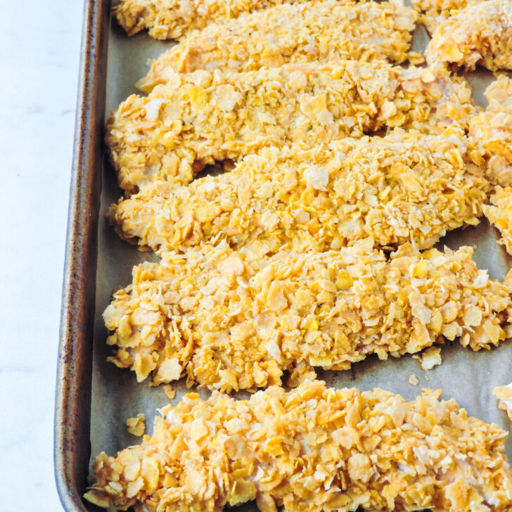 Healthy Crispy Chicken Tenders (Freezer Friendly)