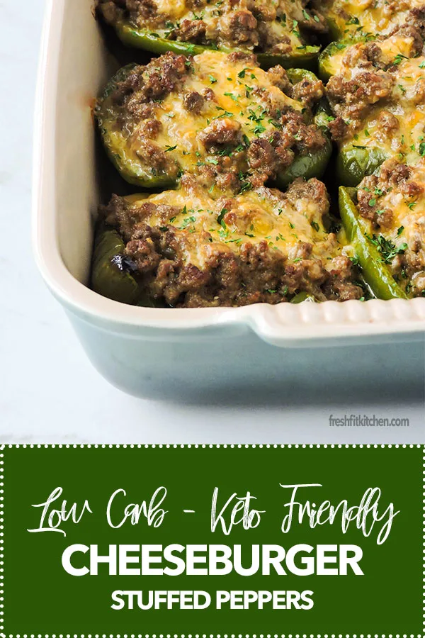 Low Carb Cheeseburger Stuffed Peppers