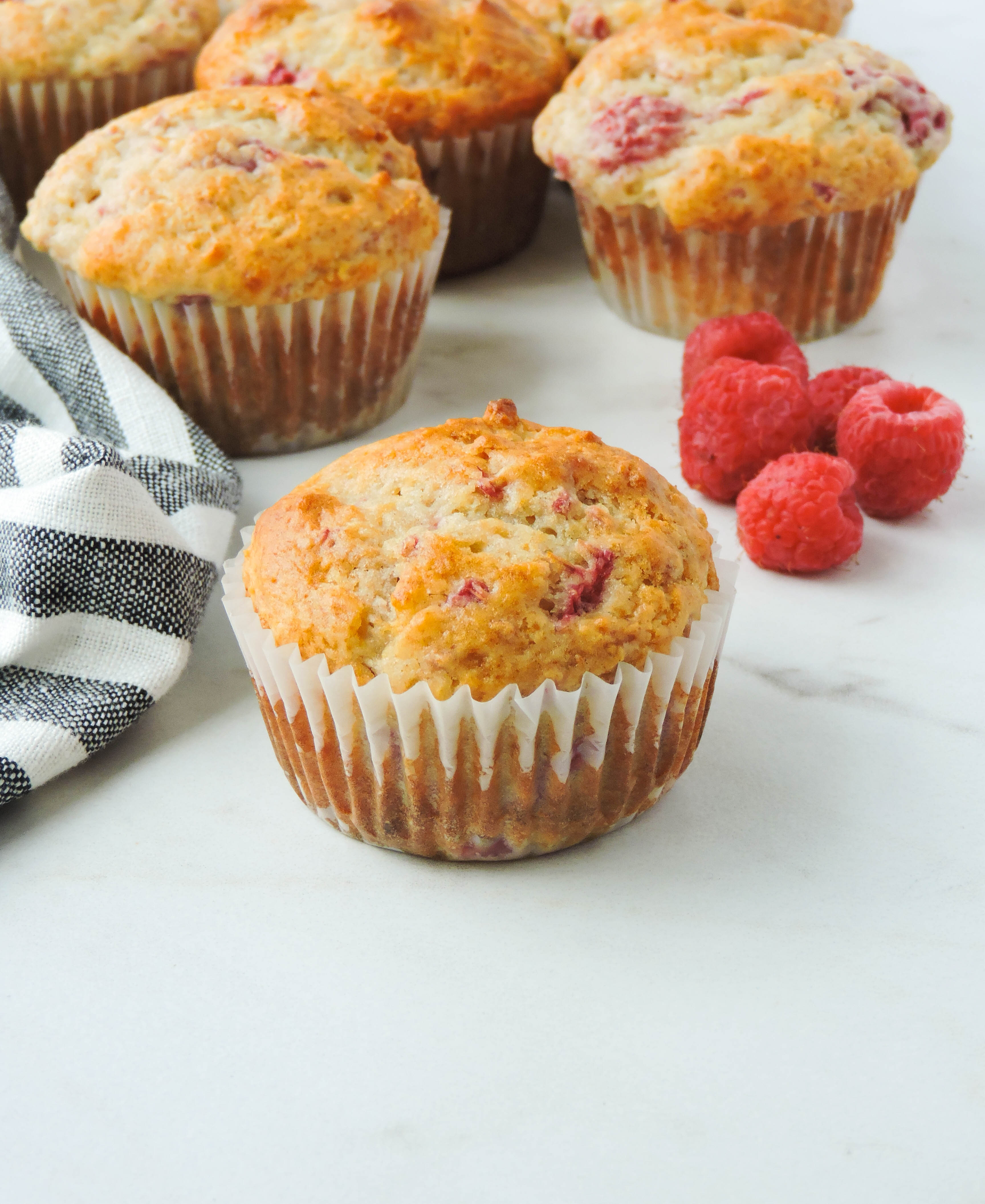 Healthy Raspberry Lemon Greek Yogurt Muffins - Fresh Fit Kitchen