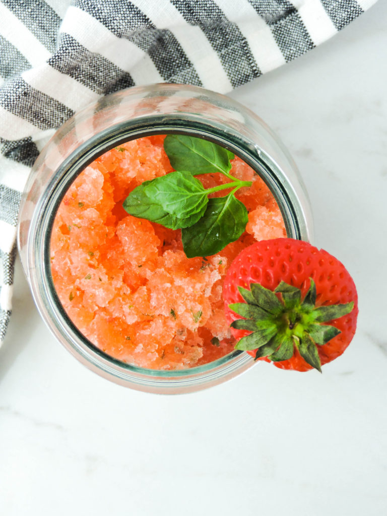 Boozy Strawberry Basil Mint Lemonade Pops