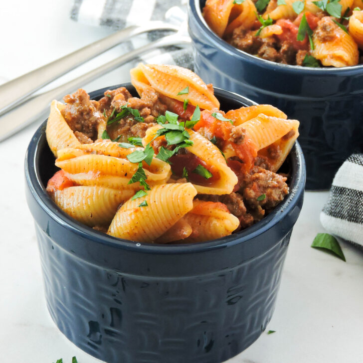 Cheesy Taco Pasta Shells