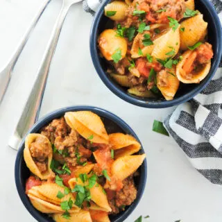 Cheesy Taco Pasta Shells