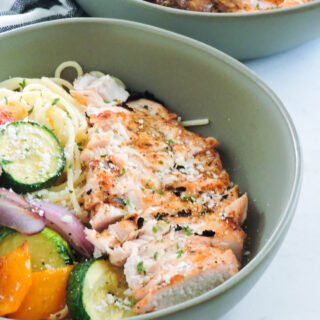 Grilled Chicken Pasta Primavera