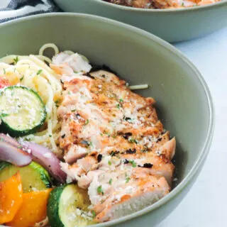 Grilled Chicken Pasta Primavera