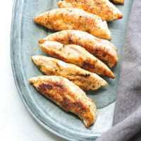 7 Minute Easy Healthy Pan Fried Chicken Tenders