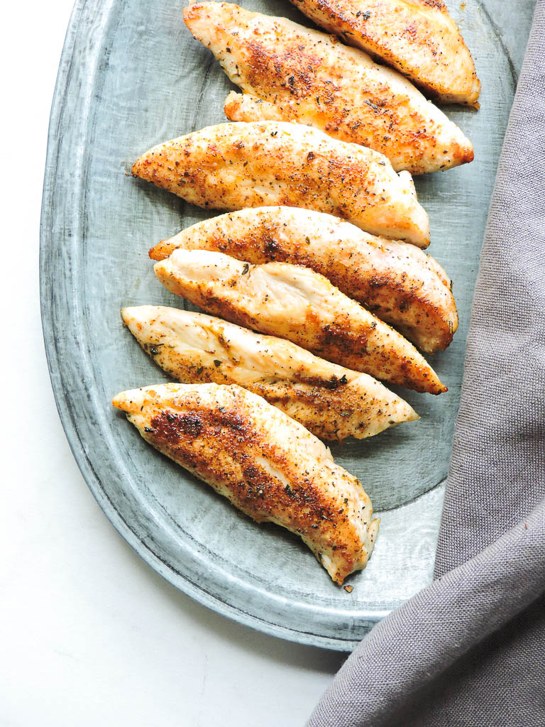 7 Minute Easy Healthy Pan Fried Chicken Tenders