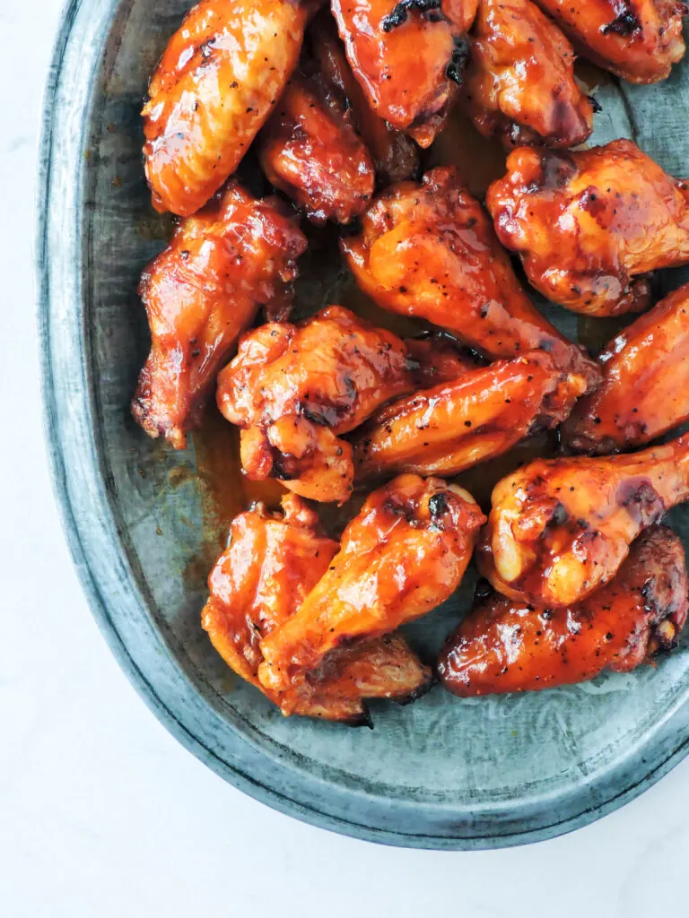 Grilled Honey Hot Wings