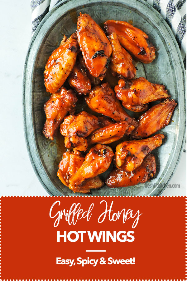 Grilled Honey Hot Wings