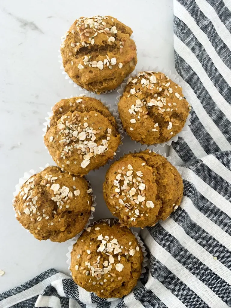 Healthy Pumpkin Banana Muffins