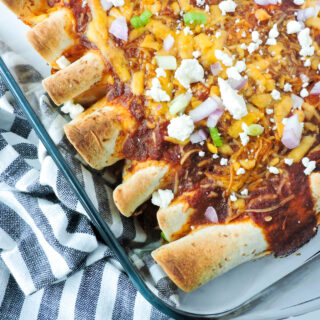 Simple Homemade Chicken Enchiladas