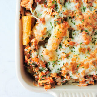 Chicken Parmesan Baked Rigatoni